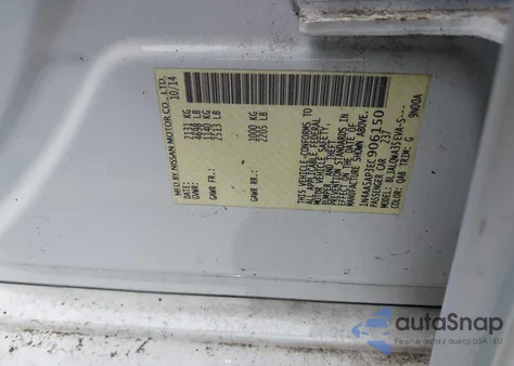 2014 Nissan Maxima 3.5 S from USA, damaged, VIN 1N4AA5AP3EC906150